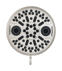 Oxygenics PowerFlow Brushed Nickel ABS Plastic 3 settings Showerhead 1.75 gpm