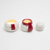 Gerson White/Red Snowman Christmas Scented Wax Candle 8 in. (Pack of 6)
