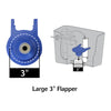 Korky TOTO Toilet Flapper Blue For Toto - Open Box