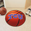 Texas Christian University Basketball Rug - 27in. Diameter