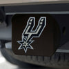 NBA - San Antonio Spurs Black Metal Hitch Cover - 3D Color Emblem