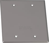 Sigma Engineered Solutions Square Steel 2 gang Flat Box Cover