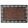 GrassWorx Clean Machine 24 in. W X 36 in. L Brown Wrought Iron Stems and Leaves Astroturf Door Mat - Open Box