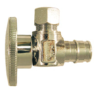 Apollo PEX A 1/2 in. Barb in to X 3/8 in. Compression Chrome Plated Stop Valve - Deal of The Week