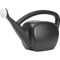 Mid-Mod Plastic Watering Can Black 2 Gal 21 in L x 7.25 in W x 11.5 in H | Durable Modern Garden Watering Can