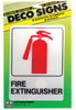 Hy-Ko English Fire Extinguisher Sign Plastic 7 in. H x 5 in. W (Pack of 5)