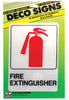 Hy-Ko English Fire Extinguisher Sign Plastic 7 in. H x 5 in. W (Pack of 5)
