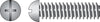 Hillman No. 10-32 X 1 in. L Combination Round Head Zinc-Plated Steel Machine Screws 100 pk