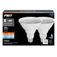 Feit PAR38 E26 (Medium) LED Bulb Adjustable White 120 Watt Equivalence 2 pk