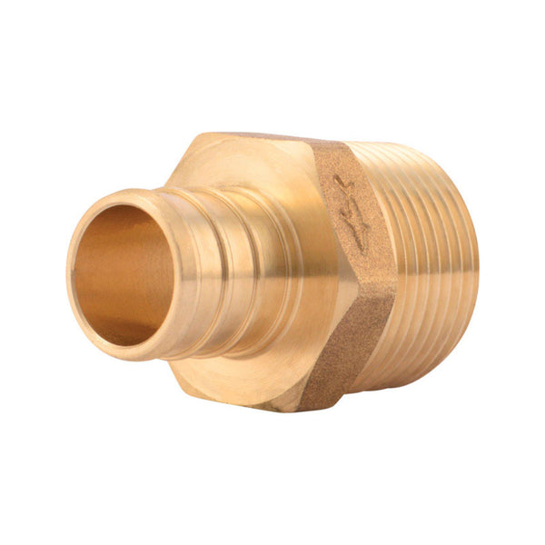 Adaptador de latón SharkBite Push to Connect de 3/4 pulg. x 3/4 pulg. D MPT