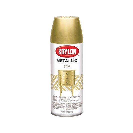 Krylon 1706 12 Oz Gold Metallic General Purpose Spray Paint (Pack of 6)