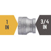BK Products 1 in. FPT x 3/4 in. Dia. FPT Black Malleable Iron Coupling (Pack of 5)