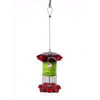 Birds Choice Wild Bird 1 qt Acrylic/Stainless Steel Tube, Mesh/Screen Bird Feeder - Open Box