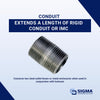 Sigma Electric ProConnex 3/4 x 3 in. Dia. Zinc-Plated Steel Galvanized Nipple For Rigid/IMC 1 pk