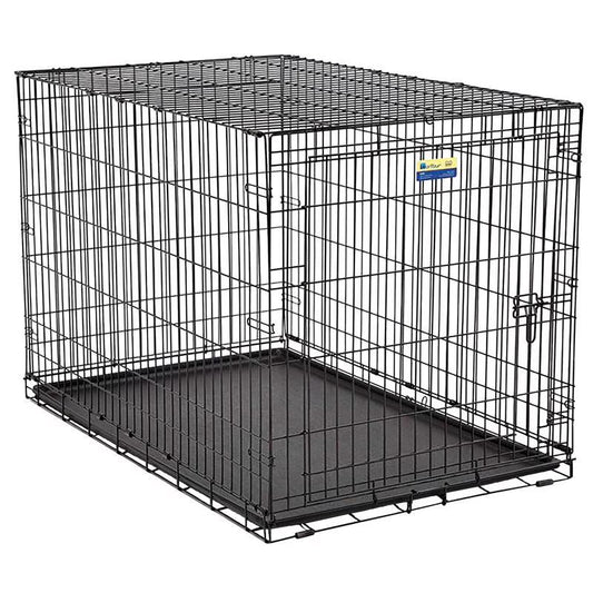 Pet Essentials Medium Steel Dog Crate Black 26 in. H X 24 in. W X 36 in. D