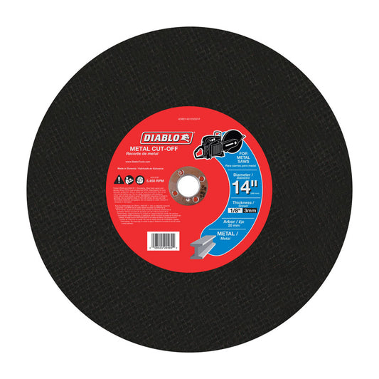 Diablo 14 in. D X 20 mm Aluminum Oxide High Speed Metal Cut-Off Disc 1 pk