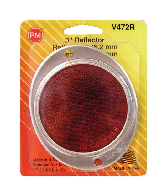 Peterson Red Round Reflector 1 pk