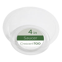 Crescent Too 1.5 in. H X 4 in. D Polyethylene Plant Saucer Clear (Pack of 50)