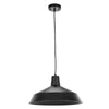 Globe Electric Barnyard Matte Black Steel 60W 120V E26 Pendant Light 50 H x 15.9 W x 15.9 D in.