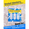 Socket Blocker 1.88 in. W X 4 in. L Clear High Strength Mask and Peel 30 pk