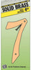 Hy-Ko 4 in. Brass Gold 7 Number Nail-On (Pack of 10)