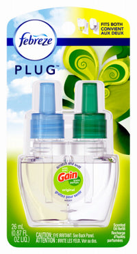 Febreze Plug Gain Original Scent Air Freshener Oil Refill 0.87 oz Liquid 1 pk