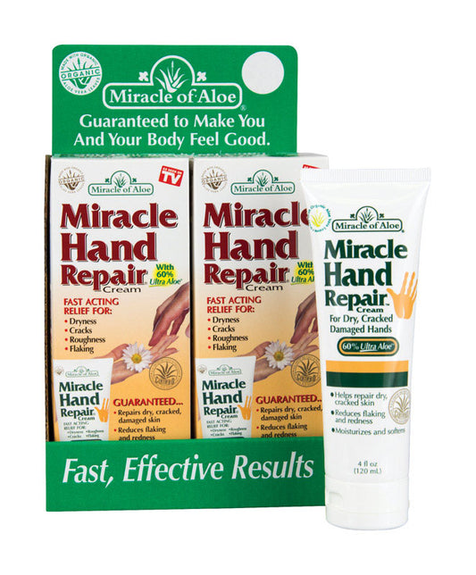 Miracle of Aloe Herbal Scent Hand Repair Cream 4 oz 6 pk (Pack of 6)