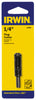 Irwin 1/4 in. X 2 in. L High Carbon Steel Wood Boring Bit Round Shank 1 pc