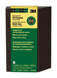 3M 4-7/8 in. L X 2-7/8 in. W X 1 in. 80 Grit Medium Angled Sanding Sponge