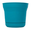 Bloem Saturn 8.5 in. H X 10 in. D Plastic Planter Bermuda Teal