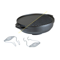 Lodge Cast Iron Black Multi-Pan 14 in. 6.8 qt.