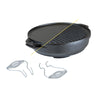 Lodge Cast Iron Black Multi-Pan 14 in. 6.8 qt.