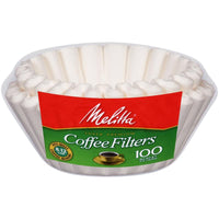 Melitta 4-6 cups White Basket Coffee Filter 100 pk - Deal of The Week