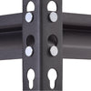 Casa Solutions Black Steel 5-Tier 1000 lbs. Capacity Shelving Unit 72 H x 36 W x 18 D in.