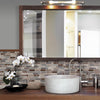 Smart Tiles 9.36 in. W X 9.73 in. L Multicolored Mosaic Vinyl Adhesive Wall Tile 4 pc (Pack of 6)