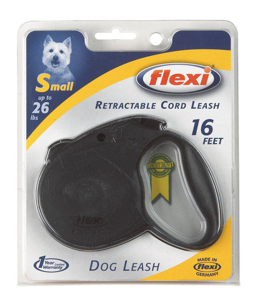 Flexi Black Dog Leash Small
