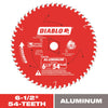 Diablo 6-1/2 in. Dia. x 5/8 in. Carbide Circular Saw Blade 54 teeth 1 pk