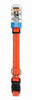 Petmate Orange Stitching Nylon Dog Adjustable Collar Large