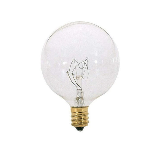 Summer Nights Incandescent G14 Globe Clear/Warm White 25 ct Replacement Christmas Light Bulbs