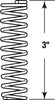 CSC Prime-Line Steel Compression Spring 3 in. L x 1 in. D
