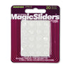 Magic Sliders Vinyl Clear Self Adhesive Round Shape Bumper Pads 3/8 W x 3/8 L in. (Pack of 6)