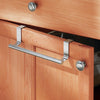 iDesign Brushed Silver Over the Cabinet Towel Bar 9-1/4 in. L Stainless Steel