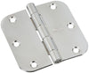 National Hardware 3-1/2 in. L Polished Chrome Door Hinge 1 pk