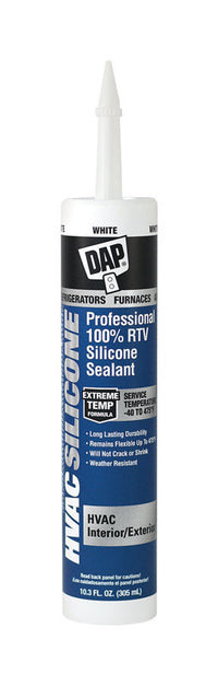 DAP HVAC Silicone White 100% RTV Silicone HVAC Sealant 10.3 oz