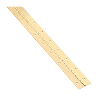 National Hardware 30 in. L Brass Continuous Hinge 1 pk