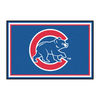 MLB - Chicago Cubs Bear 5ft. x 8 ft. Plush Area Rug