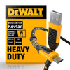 DeWalt Black/Yellow Braided Micro and USB Port For Any USB-Powered Device 10 ft. L - Open Box