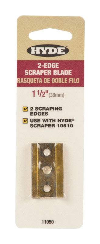 Hyde 1-1/2 in. W High Carbon Steel Double Edge Scraper Blade (Pack of 10)