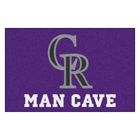MLB - Colorado Rockies Man Cave Rug - 19in. x 30in.