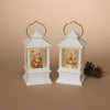 Gerson White Spinning Water Globe Lantern Indoor Christmas Decor (Pack of 6)